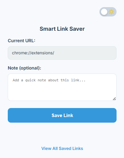 Smart Link Saver Popup